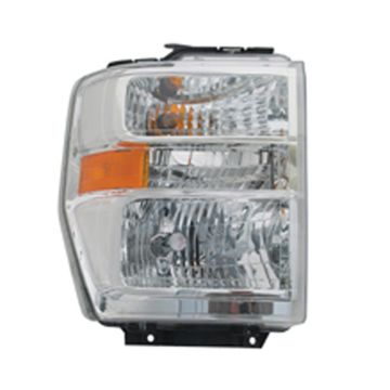 Headlight Assembly Composite Right Aero Style for Ford E-150 E-250 E-350 Super Duty E-450 Super Duty F-650 F-750