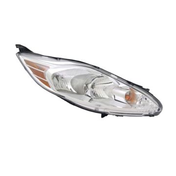 Headlight Assembly Composite Right w/o Appearance Pkg CAPA for Ford Fiesta Sedan Hatchback S SES SE SEL 2011-2013