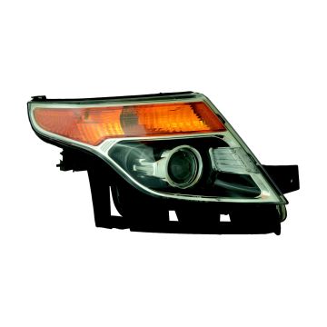 Headlight Assembly Composite Right Halogen w/o Adjust From 1-21-11 for Ford Explorer 2011-2015