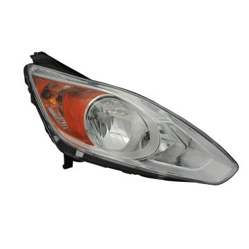 Headlight Assembly Composite Right Chrome Bezel CAPA for Ford C-Max 2013-2016