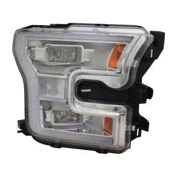 Headlight Assembly Composite Right LED w/o Special Edition Pkg CAPA for Ford F-150 Extended Cab Pickup Crew Cab Pickup 2015-2016