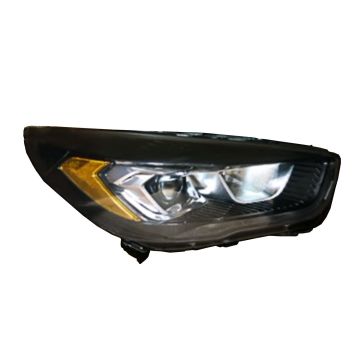 Headlight Assembly Composite Right Halogen w/Signature Lamps w/Black Bezel CAPA for Ford Escape 2017-2019