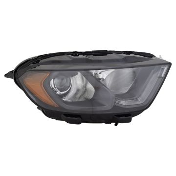 Headlight Assembly Composite Right w/DRL Black Bezel CAPA for Ford EcoSport 2018-2022