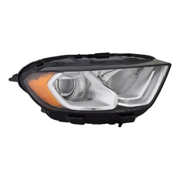 Headlight Assembly Composite Right w/DRL Chrome Bezel CAPA for Ford EcoSport 2018-2021