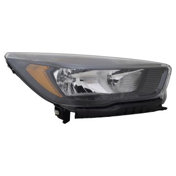 Headlight Assembly Composite Right Black Bezel CAPA for Ford Escape 2018-2019