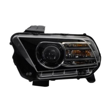 Headlight Lens Housing Left Xenon CAPA for Ford Mustang 2013-2014