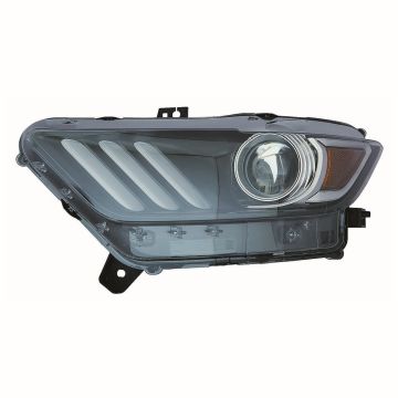 Headlight Lens Housing Left HID w/LED CAPA for Ford Mustang 2015-2020