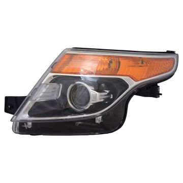 Headlight Lens Housing Left HID From 1-14-11 for Ford Explorer 2011-2015