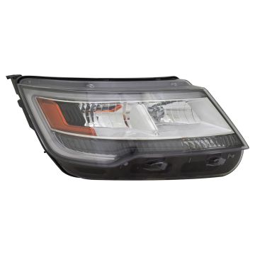 Headlight Lens Housing Right HID CAPA for Ford Explorer Limited Platinum XLT 2016-2018