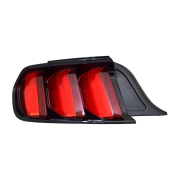 Tail Light Assembly Left w/o Black Accent Pkg w/o Chrome Stripe CAPA for Ford Mustang 2015-2018