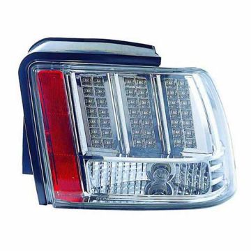 Tail Light Set LED Chrome for Ford Mustang Base GT GT Bullitt GT Base 1999-2004