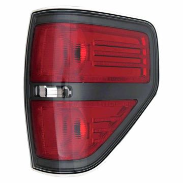 Tail Light Housing Right Gray Accent Includes Lens for Ford F-150 FX2 2010-2014