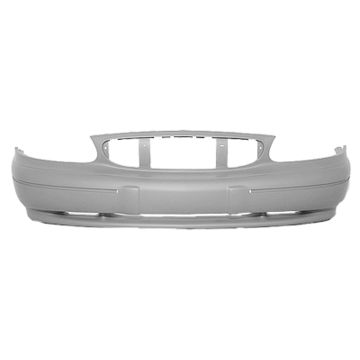 Bumper Cover Front w/o Molded Impact Strip Primed CAPA for Buick Century Limited 1997-2002