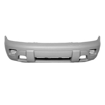 Bumper Cover Front w/o Fog Lamps Primed CAPA for Chevrolet Trailblazer 2002-2009