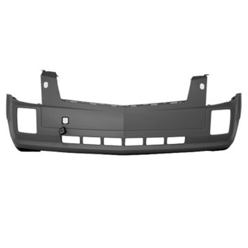 Bumper Cover Front Upper 1 Piece Bumper w/Headlamp Washer Primed CAPA for Cadillac SRX 2004-2009