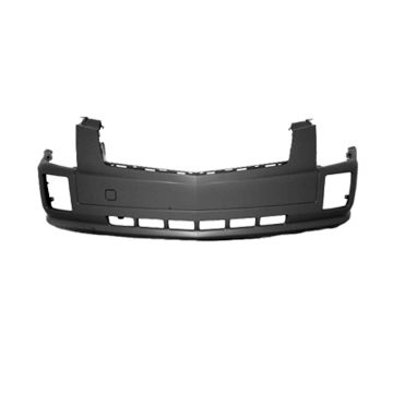 Bumper Cover Front Upper 1 Piece Bumper w/o Headlamp Washer Primed CAPA for Cadillac SRX 2004-2009