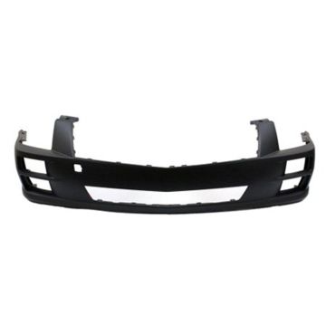 Bumper Cover Front w/o Headlamp Washers Primed CAPA for Cadillac STS Platinum Base 2008-2011