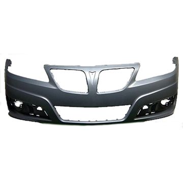 Bumper Cover Front w/CTF Pkg Second Design w/Molded Fog Lamp Holes for Pontiac G6 Base GT 2009-2010