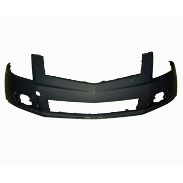 Bumper Cover Front w/o Headlamp Washer w/o Front Object Sensors Primed CAPA for Cadillac SRX 2010-2012