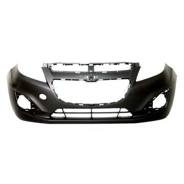Bumper Cover Front w/o Sport Pkg w/o Fog Lamps w/Integral Lower Grille Primed for Chevrolet Spark 2013-2015