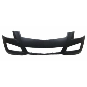 Bumper Cover Front w/o Park Assist w/o Collision Warning w/o Headlamp Washers Primed CAPA for Cadillac ATS Base Premium Sport Premium Luxury Performance 2013-2014