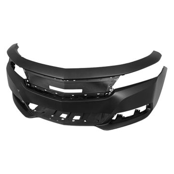 Bumper Cover Front w/o Adaptive Cruise Ctrl w/Active Grille Shutter Primed for Chevrolet Impala LT LTZ LS 2014-2019