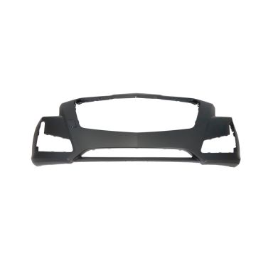 Bumper Cover Front w/o Pre-Collision System w/o Park Assist Sensors Primed for Cadillac CTS Sedan Base 2014-2019