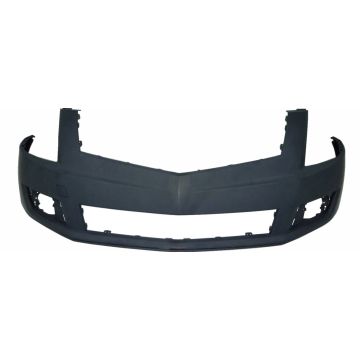 Bumper Cover Front w/o Headlamp Washers w/o Object Sensors w/o Pre-Collision System Primed for Cadillac SRX 2013-2016