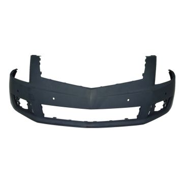 Bumper Cover Front w/o Headlamp Washers w/Object Sensors w/o Pre-Collision System Primed for Cadillac SRX 2013-2016