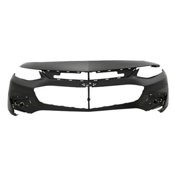 Bumper Cover Front w/o LED DRL w/o Park Assist w/o Parallel Park Assist Primed CAPA for Chevrolet Malibu L LS 2016-2018