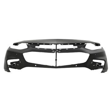 Bumper Cover Front w/LED DRL w/Park Assist w/o Parallel Park Assist Primed CAPA for Chevrolet Malibu Premier LT Hybrid 2016-2018