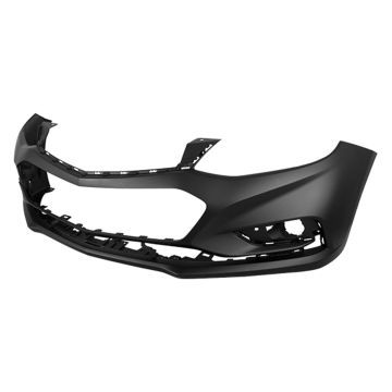 Bumper Cover Front w/o RS Pkg Primed CAPA for Chevrolet Cruze Sedan Hatchback L Premier LT LS 2016-2018
