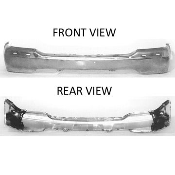 Bumper Face Bar Front w/o Air Holes Chrome for GMC Sierra 1500 Yukon Yukon XL 1500