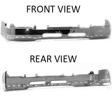 Bumper Face Bar Front w/o Convenience Pkg w/o Body Cladding Chrome Face Bar Only for Chevrolet Avalanche 1500 Avalanche 2500 Silverado 1500 Silverado 1500 Classic Silverado 2500