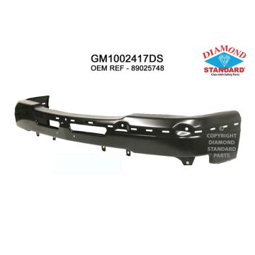 Bumper Face Bar Front w/o Convenience Pkg Face Bar Only for Chevrolet Silverado 1500 Silverado 1500 Classic Silverado 2500 Silverado 2500 HD Silverado 2500 HD Classic Silverado 3500 Silverado 3500 Classic