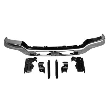Bumper Face Bar Front Impact Bar Assembly w/Brackets Chrome for GMC Sierra 1500 Sierra 1500 Classic