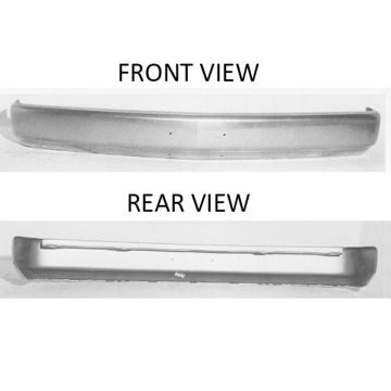 Bumper Face Bar Front w/License Holes w/o Impact Strip or Guards Chrome for Chevrolet Blazer C1500 Suburban C2500 C3500 K1500 K2500 K3500 R20 Tahoe GMC C1500 Suburban C2500 C3500 K1500 K2500 K3500 Yukon