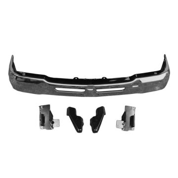 Bumper Face Bar Front w/o Sport Package Chrome Bar & Impact Bar Brace Only for Chevrolet Silverado 1500 Silverado 1500 Classic