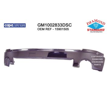 Bumper Face Bar Front w/o Towing Pkg Chrome CAPA for GMC Sierra 1500 SL SLT WT SLE 2007-2008