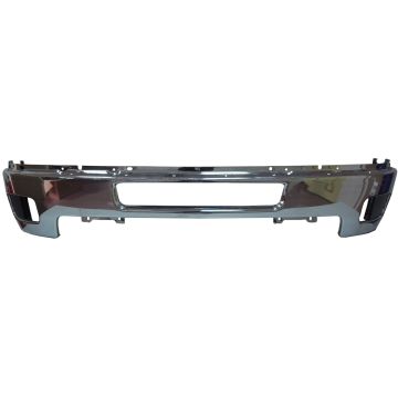 Bumper Face Bar Front w/Fog Lamps Chrome CAPA for Chevrolet Silverado 2500 HD Silverado 3500 HD