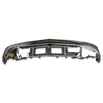 Bumper Face Bar Front w/o Fog Lamps w/o Parking Aid Sensors Chrome for Chevrolet Silverado 1500 2014-2015