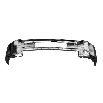 Bumper Face Bar Front w/o Fog Lamps w/o Parking Aid Sensors Chrome for Chevrolet Silverado 2500 HD Silverado 3500 HD