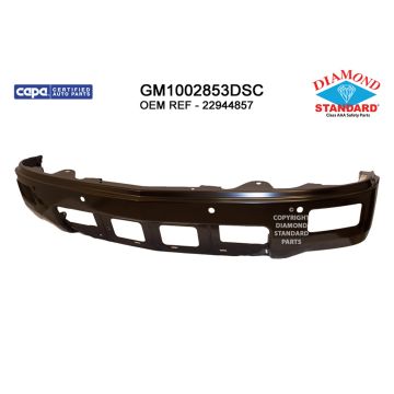 Bumper Face Bar Front w/Fog Lamps w/Parking Aid Sensors CAPA for Chevrolet Silverado 1500 2014-2015