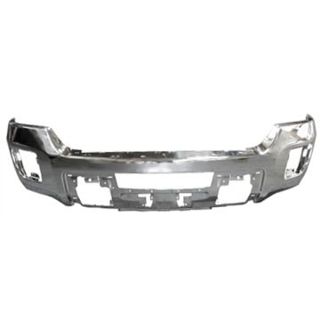 Bumper Face Bar Front w/o Parking Aid Sensors Chrome for GMC Sierra 2500 HD Sierra 3500 HD