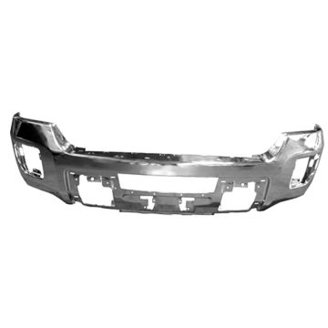 Bumper Face Bar Front w/o Parking Aid Sensors Chrome for GMC Sierra 2500 HD Sierra 3500 HD