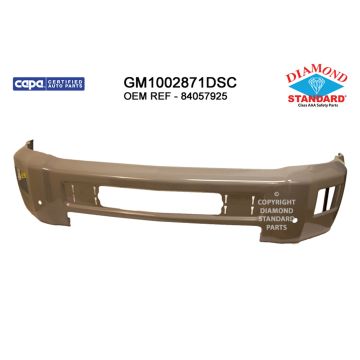 Bumper Face Bar Front Primed CAPA for Chevrolet Silverado 2500 HD Silverado 3500 HD