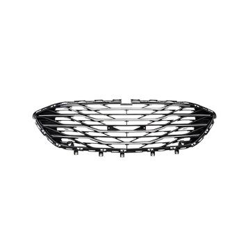 Bumper Cover Grille Front w/Park Assist System Black for Chevrolet Malibu Premier 2019-2022