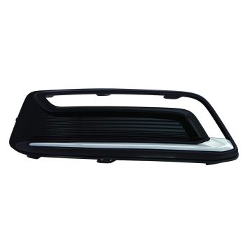 Bumper Insert Front Left w/Daytime Running Lamps Outer Grille for Chevrolet Impala LTZ 2014-2016