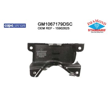 Bumper Bracket Front Right Outer Brace CAPA for Chevrolet Silverado 1500 2007-2013