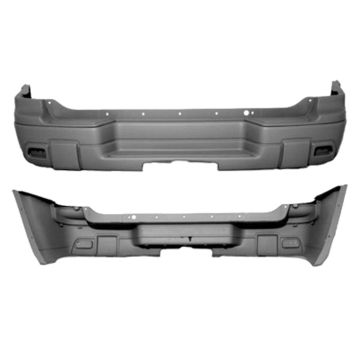 Bumper Cover Rear Smooth Finish Primed for Chevrolet Trailblazer LS 2002-2007